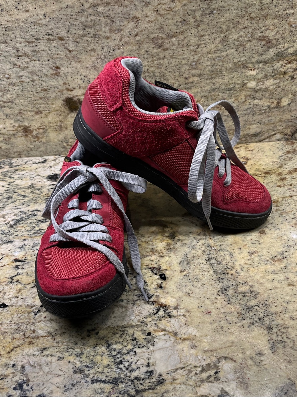 Men’s Five Ten FREERIDER Biking Shoes - Size 8.5 - Red w/Grey & Black